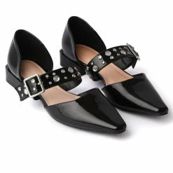 Milliotandco Jasmine Pointed Toe Flats (Black) Shoes