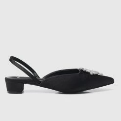 Milliotandco Disney Frozen Let It Go Heels Pointed Toe Ballerina & Flats (Black)