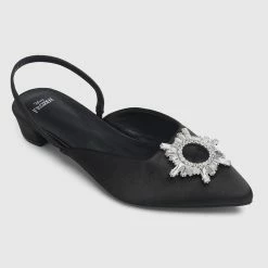 Milliotandco Disney Frozen Let It Go Heels Pointed Toe Ballerina & Flats (Black)