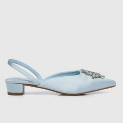 Milliotandco Disney Frozen Let It Go Heels Pointed Toe Ballerina & Flats (Steel Blue)