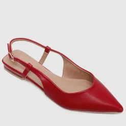 Milliotandco Princess Pointed Toe Flats (Red) Shoes