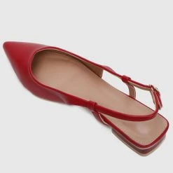 Milliotandco Princess Pointed Toe Flats (Red) Shoes