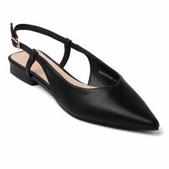Milliotandco Princess Pointed Toe Flats (Black) Shoes