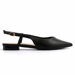 Milliotandco Princess Pointed Toe Flats (Black) Shoes