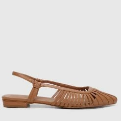 Milliotandco Shoes Kym Pointed Toe Flats (Brown)