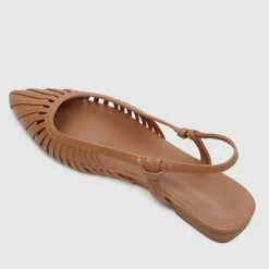 Milliotandco Shoes Kym Pointed Toe Flats (Brown)