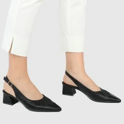 Milliotandco Evonne Pointed Toe Ballerina & Flats (Black) Shoes