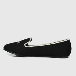 Milliot & Co Disney Minnie Live Life Fully Rounded Toe Ballerina & Flats (Black)