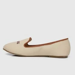 Milliot & Co Disney Minnie Live Life Fully Rounded Toe Ballerina & Flats (Nude)