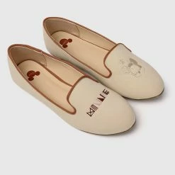 Milliot & Co Disney Minnie Live Life Fully Rounded Toe Ballerina & Flats (Nude)
