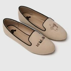 Milliot & Co Shoes Disney Minnie Live Life Fully Rounded Toe Ballerina & Flats (Brown)