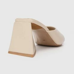Milliotandco Nurita Harith Hydee Square Toe Heels (Beige)