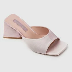Milliotandco Nurita Harith Hydee Square Toe Heels (Pink)