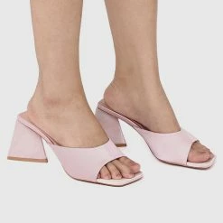 Milliotandco Nurita Harith Hydee Square Toe Heels (Pink)
