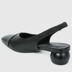 Milliotandco Earth Edit Jacklyn Square Toe Heels (Black)