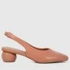 Milliotandco Earth Edit Jacklyn Square Toe Heels (Coral) Shoes