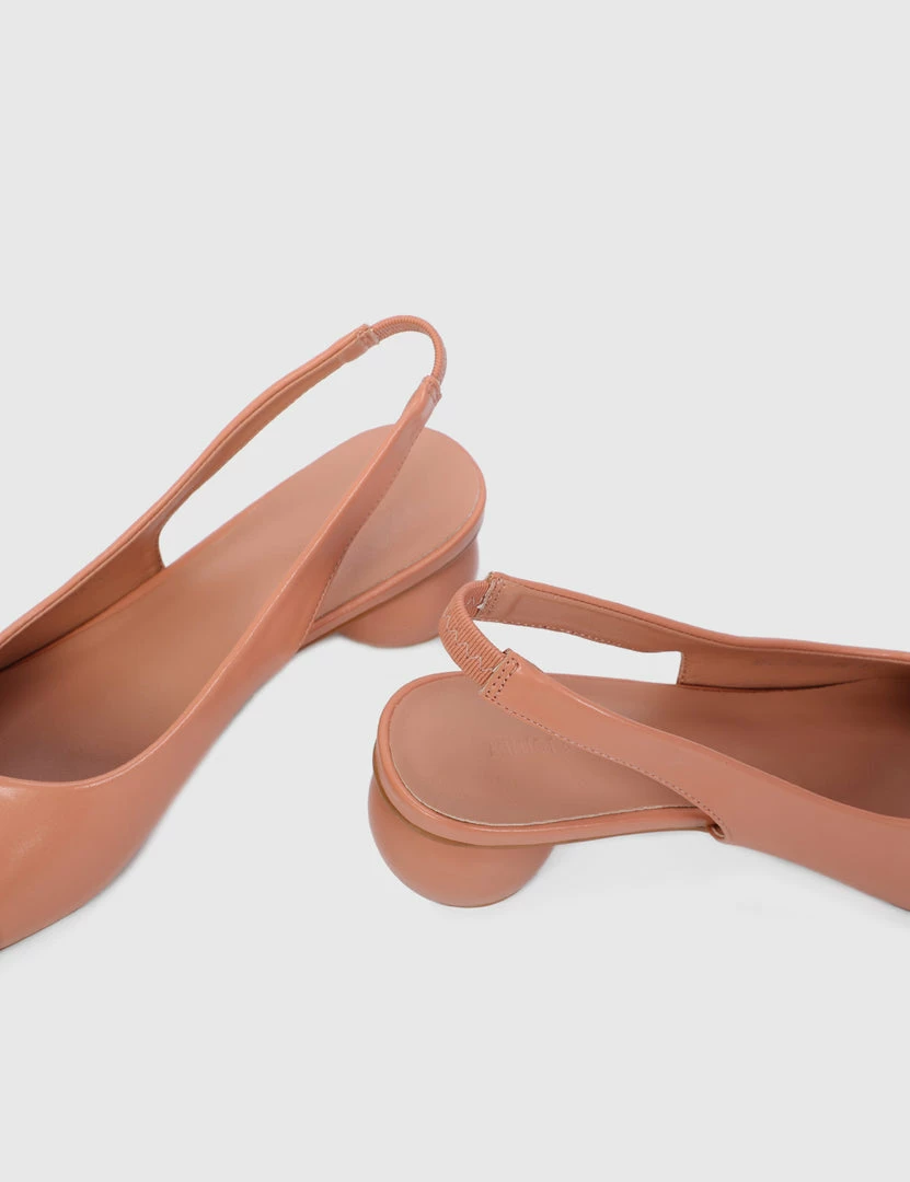 Milliotandco Earth Edit Jacklyn Square Toe Heels (Coral) Shoes