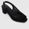 Milliotandco 24 Karat Square Toe Heels (Black) Shoes