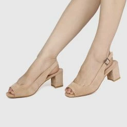 Milliotandco Shoes 24 Karat Square Toe Heels (Burlywood)