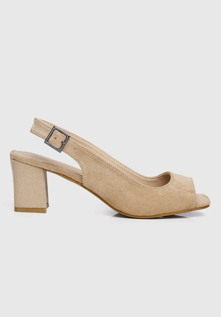 Milliotandco Shoes 24 Karat Square Toe Heels (Burlywood)