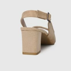 Milliotandco Shoes 24 Karat Square Toe Heels (Burlywood)