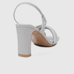 Milliot & Co Shoes Nurita Harith Helda Square Toe Heels (Grey)