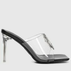 Milliotandco Shoes Showtime Square Toe Heels (Black)