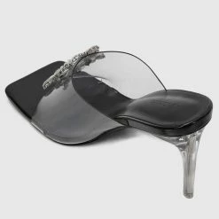 Milliotandco Shoes Showtime Square Toe Heels (Black)