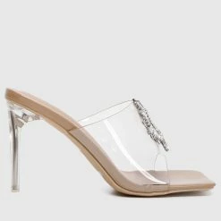 Milliotandco Shoes Showtime Square Toe Heels (Nude)