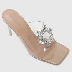 Milliotandco Shoes Showtime Square Toe Heels (Nude)