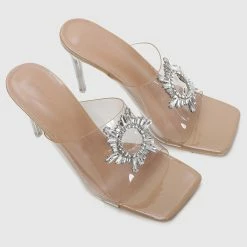 Milliotandco Shoes Showtime Square Toe Heels (Nude)