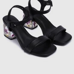 Milliotandco Fantasy Floral Heels (Black)