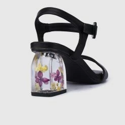 Milliotandco Fantasy Floral Heels (Black)