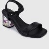 Milliotandco Fantasy Floral Heels (Black)