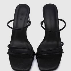 Milliotandco Ursula Floral Heels (Black) Shoes