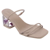 Milliotandco Ursula Floral Heels (Nude) Shoes