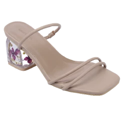 Milliotandco Ursula Floral Heels (Nude) Shoes