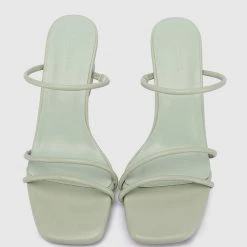 Milliotandco Ursula Floral Heels (Green)