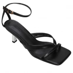 Milliotandco Shoes Beautiful Thong Heels (Black)