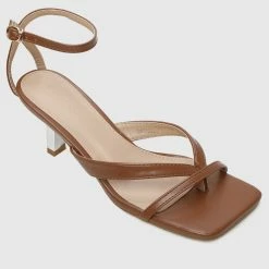 Milliotandco Beautiful Thong Heels (Brown)