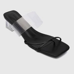 Milliotandco Bold Thong Heels (Black)