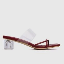 Milliotandco Bold Thong Heels (Red) Shoes