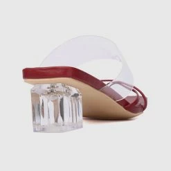 Milliotandco Bold Thong Heels (Red) Shoes