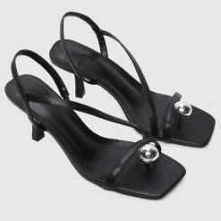 Milliotandco Charity Ball Thong Heels (Black)