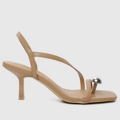 Milliotandco Shoes Charity Ball Thong Heels (Brown)