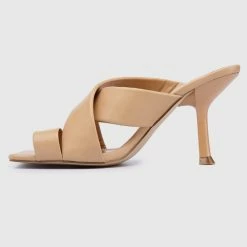 Milliotandco Giant Criss Cross Heels - Nude Shoes