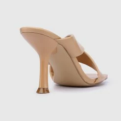 Milliotandco Giant Criss Cross Heels - Nude Shoes