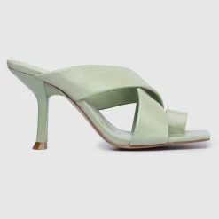 Milliotandco Shoes Giant Criss Cross Heels - Green