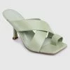 Milliotandco Shoes Giant Criss Cross Heels - Green