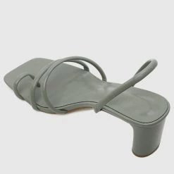 Milliotandco Hero Square Toe Heels (Green) Shoes